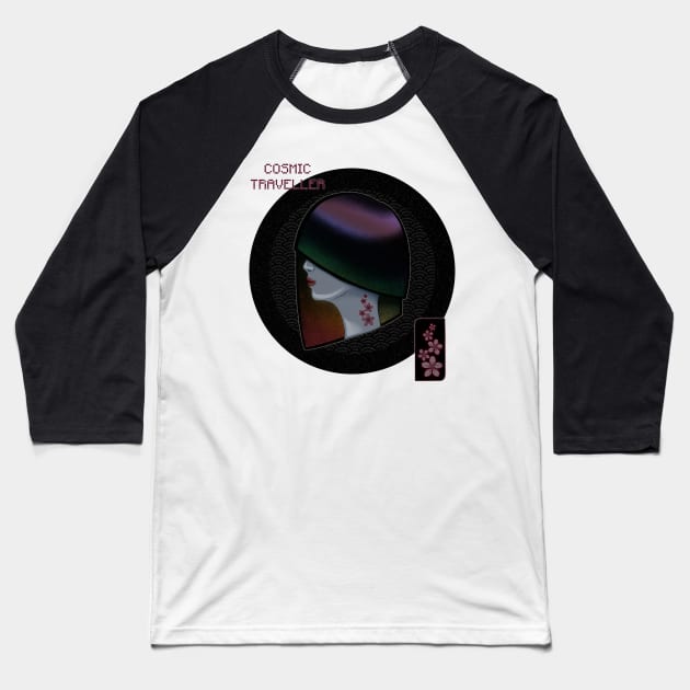 Cosmic Traveller (Cyborg Skin) Baseball T-Shirt by AnimaSomnia
